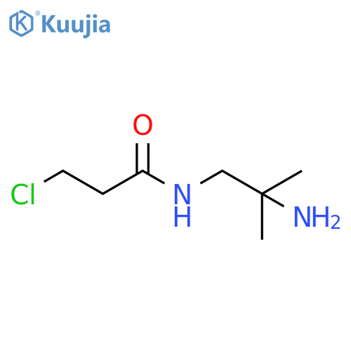 Propanamide, N-(2-amino-2-methylpropyl)-3-chloro- structure