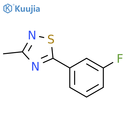 1,2,4-Thiadiazole, 5-(3-fluorophenyl)-3-methyl- structure