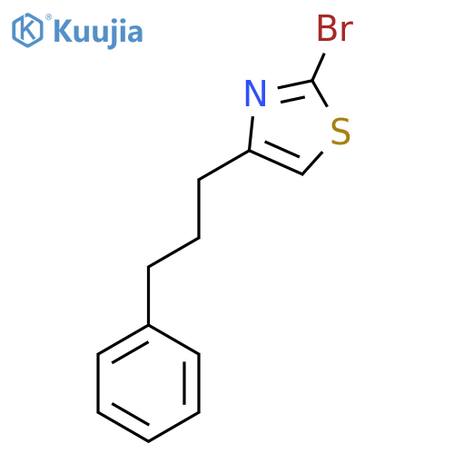 2-bromo-4-(3-phenylpropyl)-1,3-thiazole structure