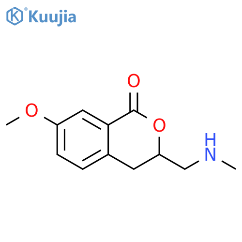 1H-2-Benzopyran-1-one, 3,4-dihydro-7-methoxy-3-[(methylamino)methyl]- structure