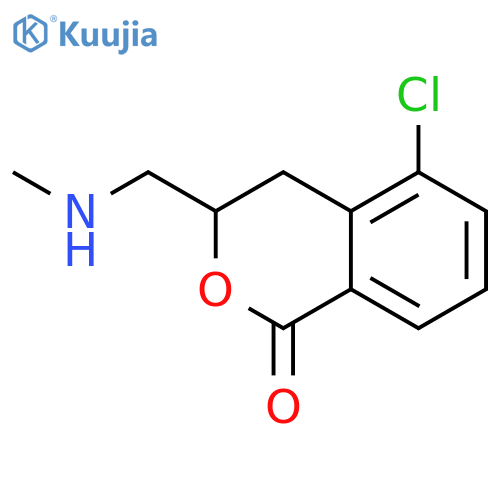 1H-2-Benzopyran-1-one, 5-chloro-3,4-dihydro-3-[(methylamino)methyl]- structure