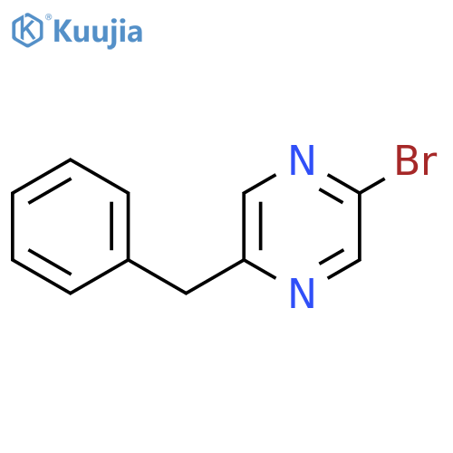 Pyrazine, 2-bromo-5-(phenylmethyl)- structure