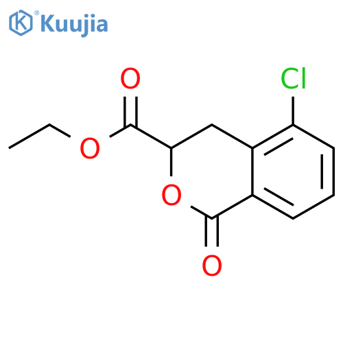 1H-2-Benzopyran-3-carboxylic acid, 5-chloro-3,4-dihydro-1-oxo-, ethyl ester structure