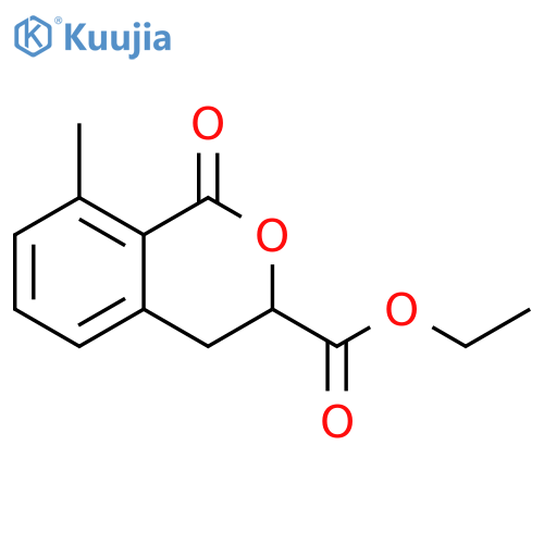 1H-2-Benzopyran-3-carboxylic acid, 3,4-dihydro-8-methyl-1-oxo-, ethyl ester structure