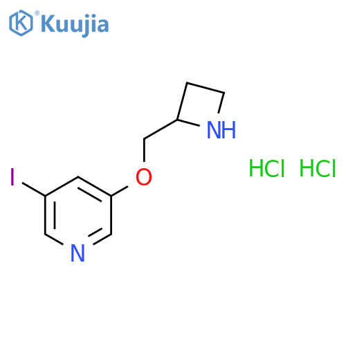 (S)-3-(Azetidin-2-ylmethoxy)-5-iodopyridine dihydrochloride structure