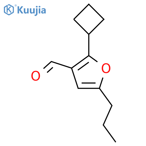 2-Cyclobutyl-5-propylfuran-3-carbaldehyde structure