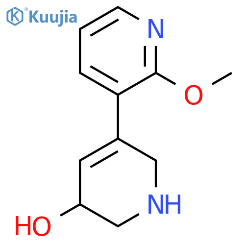 5-(2-Methoxypyridin-3-yl)-1,2,3,6-tetrahydropyridin-3-ol structure