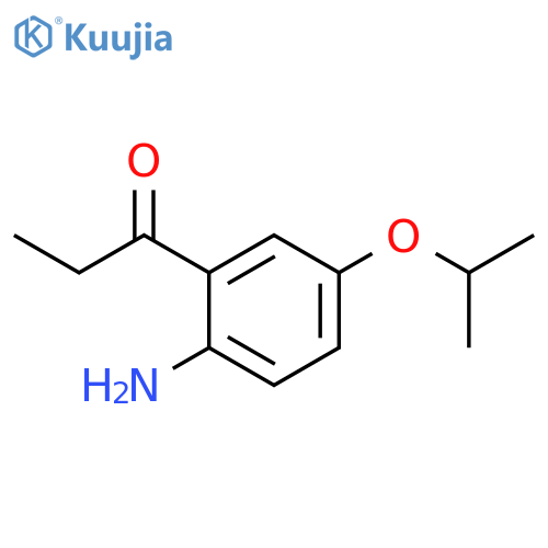 1-Propanone, 1-[2-amino-5-(1-methylethoxy)phenyl]- structure