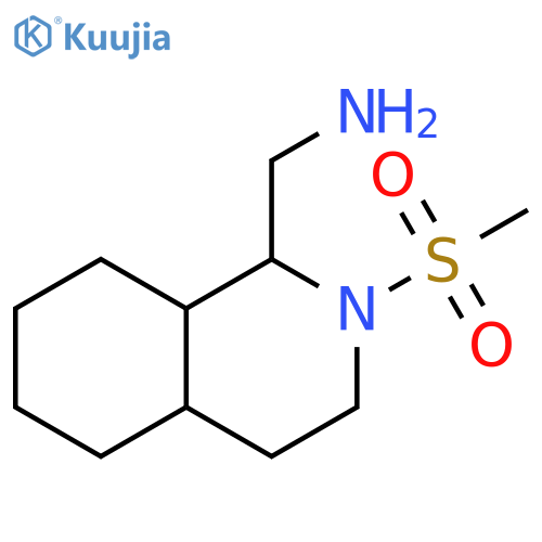1-Isoquinolinemethanamine, decahydro-2-(methylsulfonyl)- structure