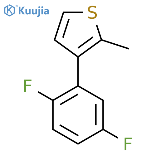 3-(2,5-Difluorophenyl)-2-methylthiophene structure