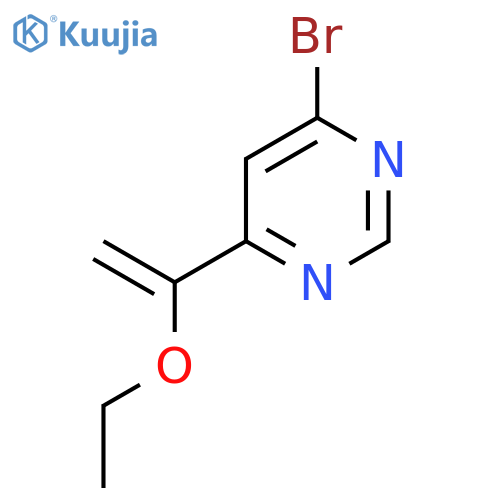 4-Bromo-6-(1-ethoxyethenyl)pyrimidine structure