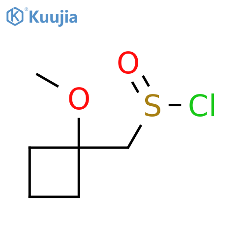 (1-Methoxycyclobutyl)methanesulfinyl chloride structure