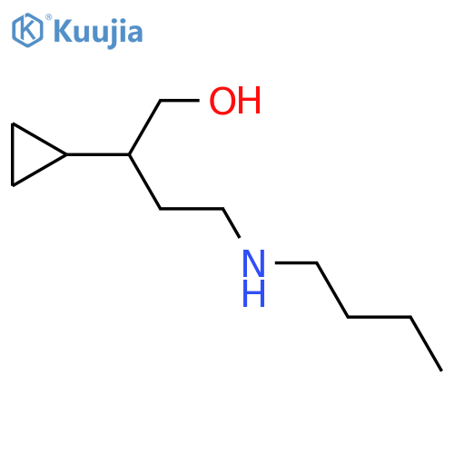 4-(Butylamino)-2-cyclopropylbutan-1-ol structure
