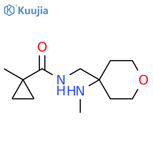 Cyclopropanecarboxamide, 1-methyl-N-[[tetrahydro-4-(methylamino)-2H-pyran-4-yl]methyl]- structure