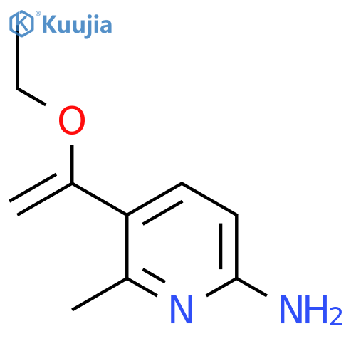 5-(1-Ethoxyethenyl)-6-methylpyridin-2-amine structure