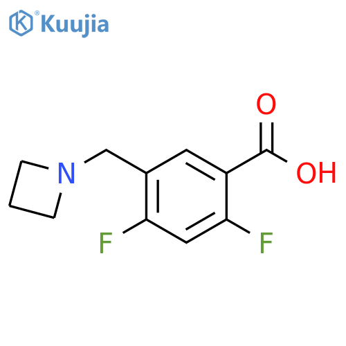 Benzoic acid, 5-(1-azetidinylmethyl)-2,4-difluoro- structure