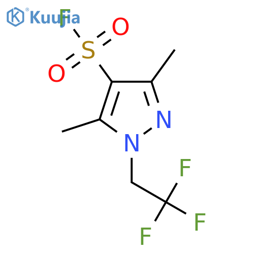 3,5-dimethyl-1-(2,2,2-trifluoroethyl)-1H-pyrazole-4-sulfonyl fluoride structure