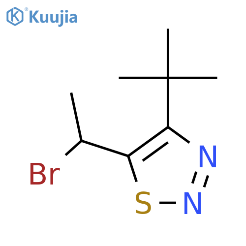 5-(1-Bromoethyl)-4-tert-butyl-1,2,3-thiadiazole structure