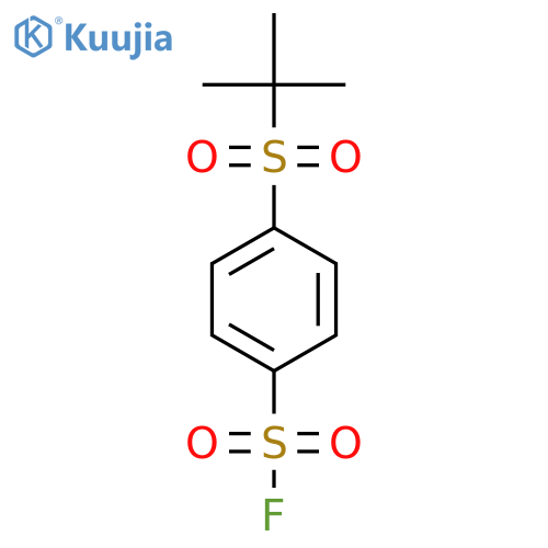 4-(2-Methylpropane-2-sulfonyl)benzene-1-sulfonyl fluoride structure
