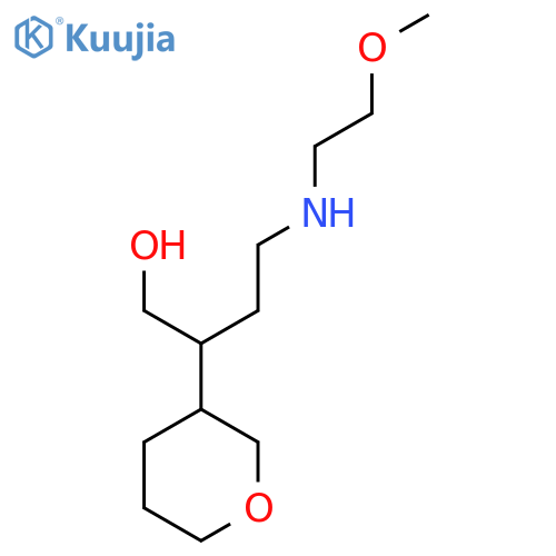 4-[(2-Methoxyethyl)amino]-2-(oxan-3-yl)butan-1-ol structure