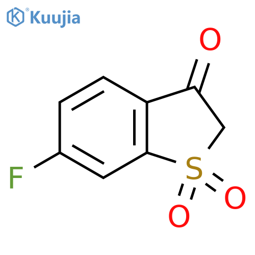 6-Fluoro-2,3-dihydro-1lambda6-benzothiophene-1,1,3-trione structure