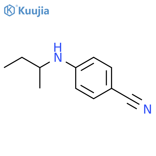 4-(butan-2-yl)aminobenzonitrile structure