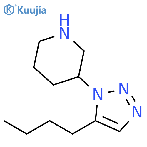 Piperidine, 3-(5-butyl-1H-1,2,3-triazol-1-yl)- structure