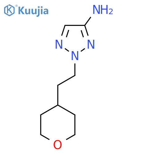 2-2-(oxan-4-yl)ethyl-2H-1,2,3-triazol-4-amine structure