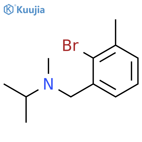 Benzenemethanamine, 2-bromo-N,3-dimethyl-N-(1-methylethyl)- structure