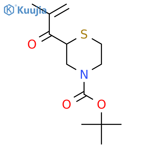 Tert-butyl 2-(2-methylprop-2-enoyl)thiomorpholine-4-carboxylate structure
