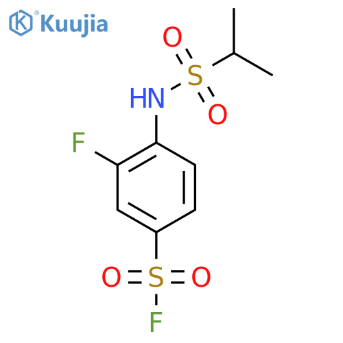 3-Fluoro-4-(propan-2-ylsulfonylamino)benzenesulfonyl fluoride structure