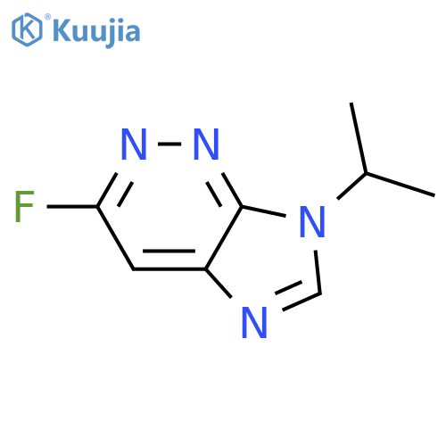 3-fluoro-7-(propan-2-yl)-7H-imidazo4,5-cpyridazine structure