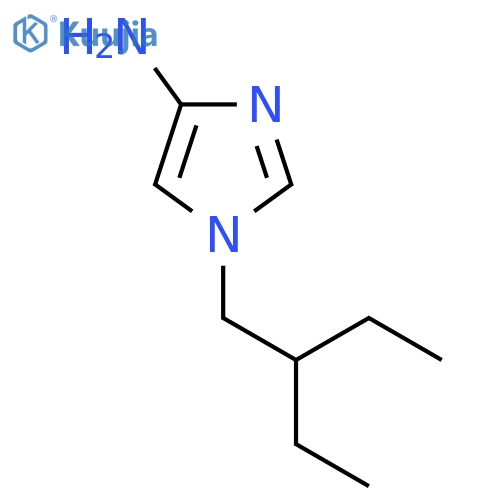 1-(2-ethylbutyl)-1H-imidazol-4-amine structure