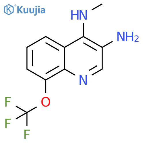 3,4-Quinolinediamine, N4-methyl-8-(trifluoromethoxy)- structure