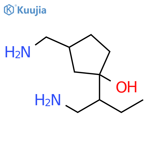 Cyclopentanol, 3-(aminomethyl)-1-[1-(aminomethyl)propyl]- structure