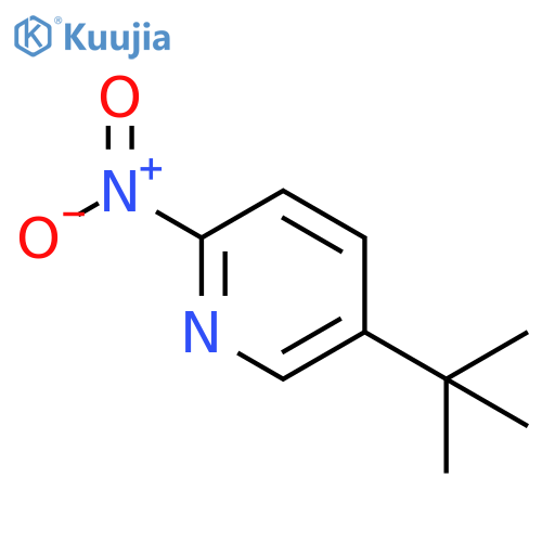 Pyridine, 5-(1,1-dimethylethyl)-2-nitro- structure