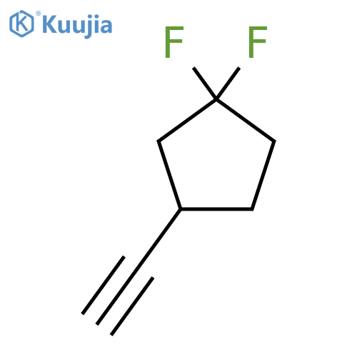 3-Ethynyl-1,1-difluorocyclopentane structure
