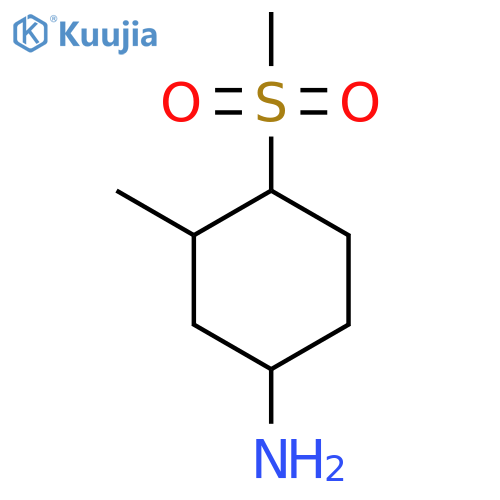4-Methanesulfonyl-3-methylcyclohexan-1-amine structure