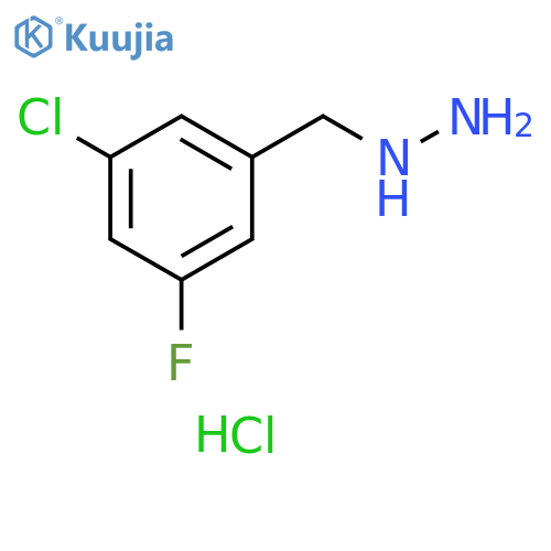 (3-chloro-5-fluorophenyl)methylhydrazine hydrochloride structure