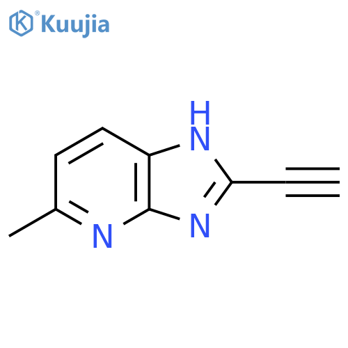 2-ethynyl-5-methyl-3H-imidazo[4,5-b]pyridine structure