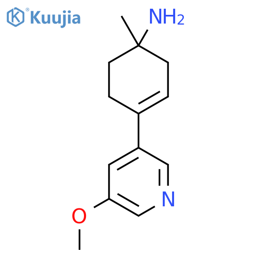 4-(5-Methoxypyridin-3-yl)-1-methylcyclohex-3-en-1-amine structure