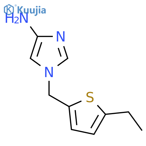 1-[(5-ethylthiophen-2-yl)methyl]-1H-imidazol-4-amine structure
