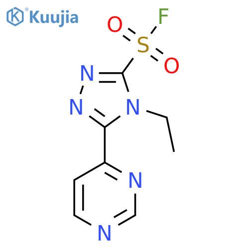 4H-1,2,4-Triazole-3-sulfonyl fluoride, 4-ethyl-5-(4-pyrimidinyl)- structure