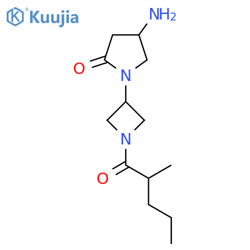 4-amino-1-1-(2-methylpentanoyl)azetidin-3-ylpyrrolidin-2-one structure