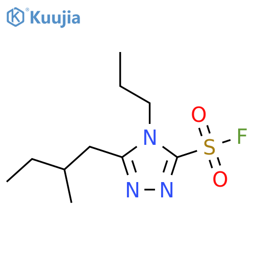 5-(2-Methylbutyl)-4-propyl-1,2,4-triazole-3-sulfonyl fluoride structure