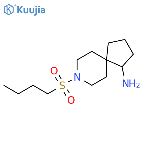 8-Azaspiro[4.5]decan-1-amine, 8-(butylsulfonyl)- structure