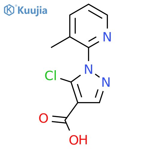 5-chloro-1-(3-methylpyridin-2-yl)-1H-pyrazole-4-carboxylic acid structure