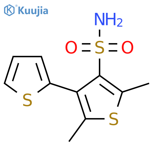 2,5-Dimethyl-4-(thiophen-2-yl)thiophene-3-sulfonamide structure