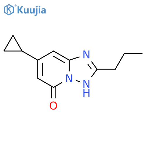 7-cyclopropyl-2-propyl-1,2,4triazolo1,5-apyridin-5-ol structure
