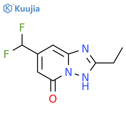 7-(difluoromethyl)-2-ethyl-1,2,4triazolo1,5-apyridin-5-ol structure